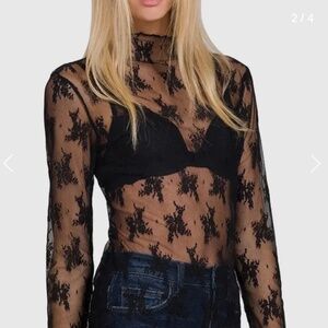 lace layering top
